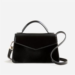 Black J.Crew Gracie top handle bag